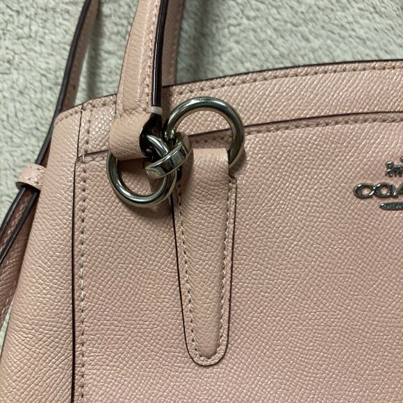 Coach Minetta Crossbody Shoulder Bag Convertible Petal Pink Pebble Leather EUC - Picture 8 of 15